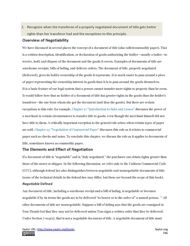 Business Law and the Legal Environment - Page 746